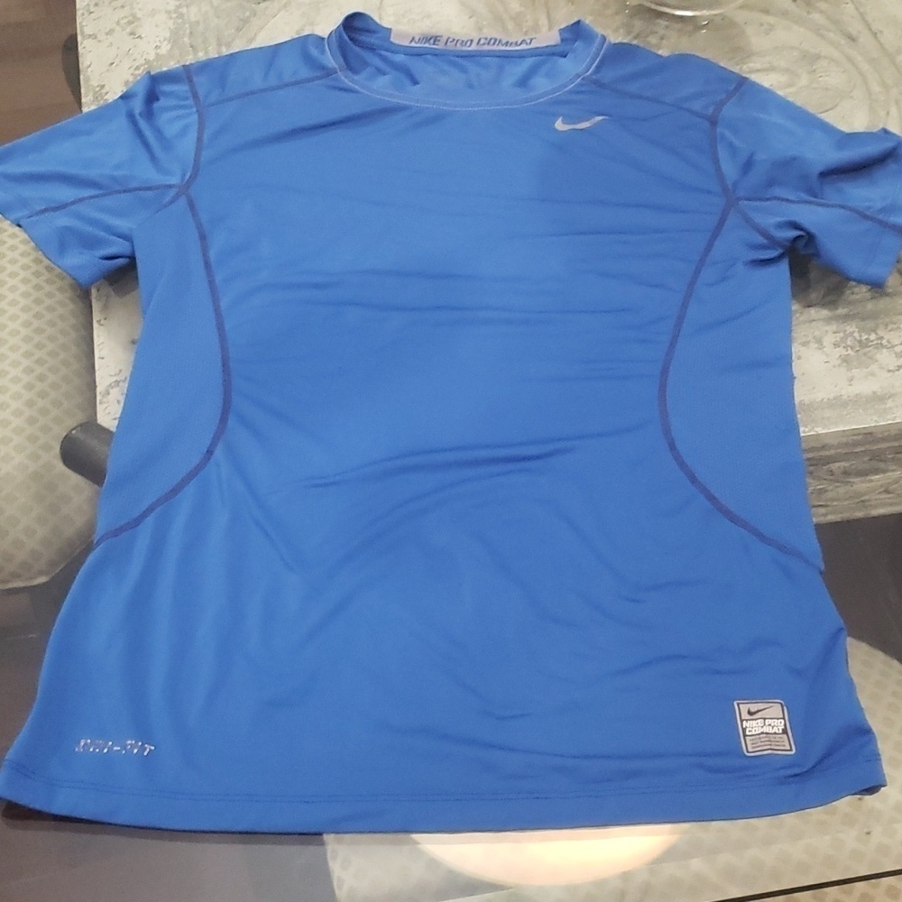 NIKE MENS PRO COMBAT DRI FIT ATHLETIC TEE SHIRT SMALL